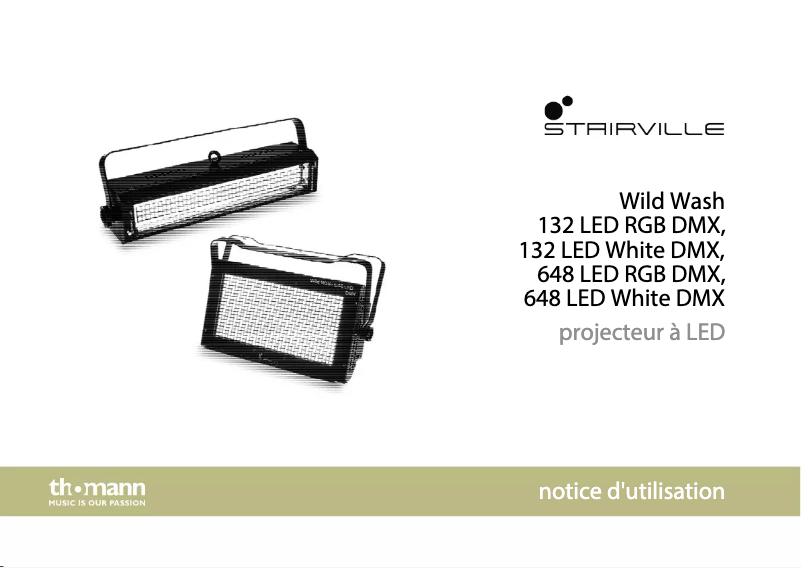 Image de la première page du manuel de l'appareil Wild Wash 132 LED