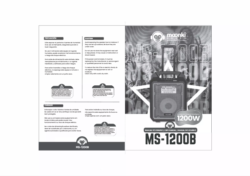 Page n°1 - Manuel utilisateur Moonki MS-1200B