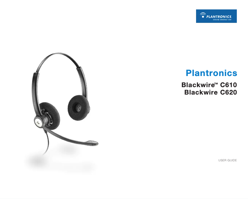 Página 1 del manual Manual de usuario Plantronics Blackwire C610