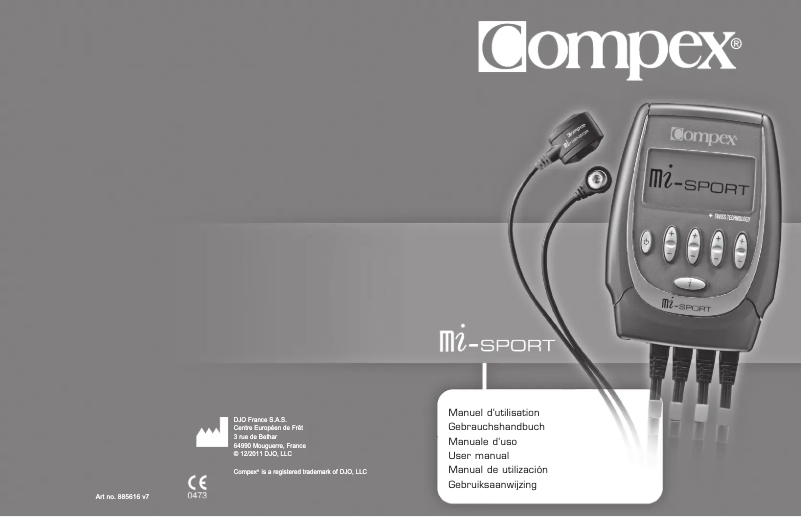 Page n°1 - Manuel utilisateur Compex Mi-Sport