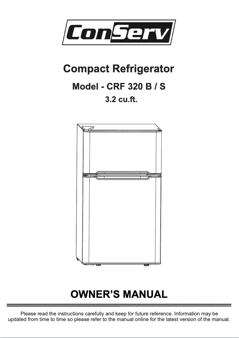 Page n°1 - Manuel utilisateur Equator CRF320S