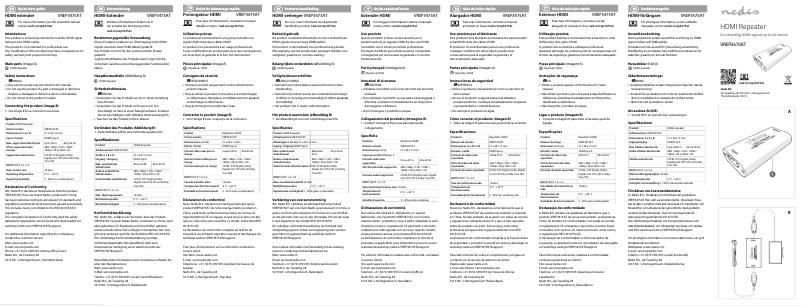 Page n°1 - Manuel utilisateur Nedis VREP3475AT