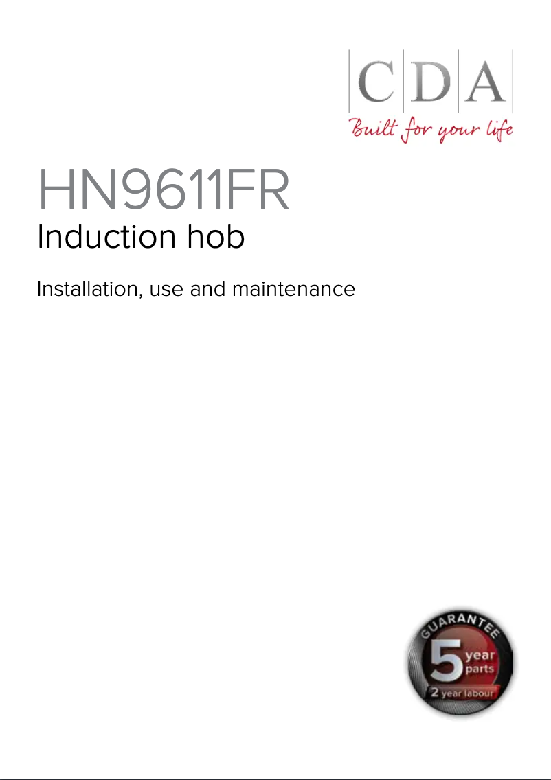 Page n°1 - Manuel utilisateur CDA HN9611FR