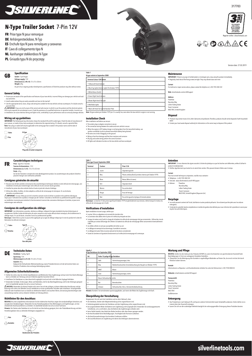 Image de la première page du manuel de l'appareil 317703