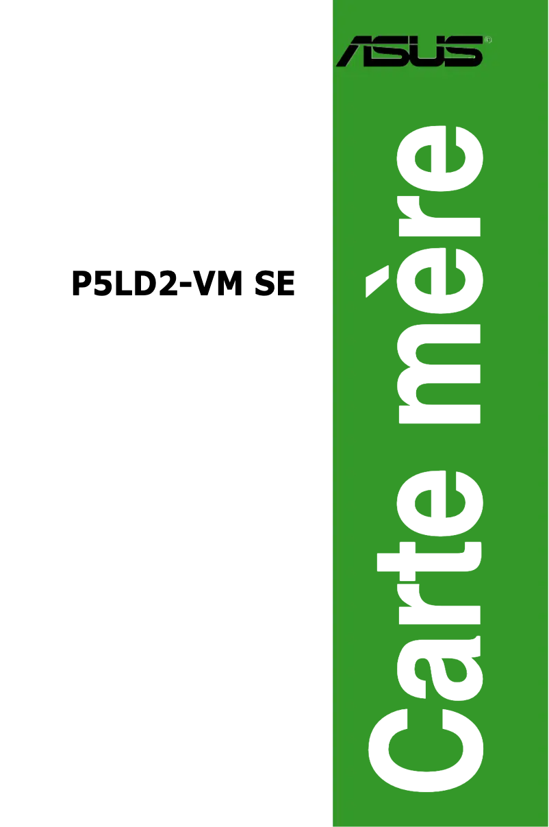 Image de la première page du manuel de l'appareil P5LD2-VM SE