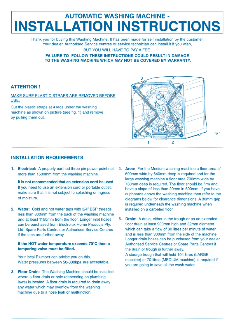 Page n°1 - Guide d'installation Simpson SWT6042