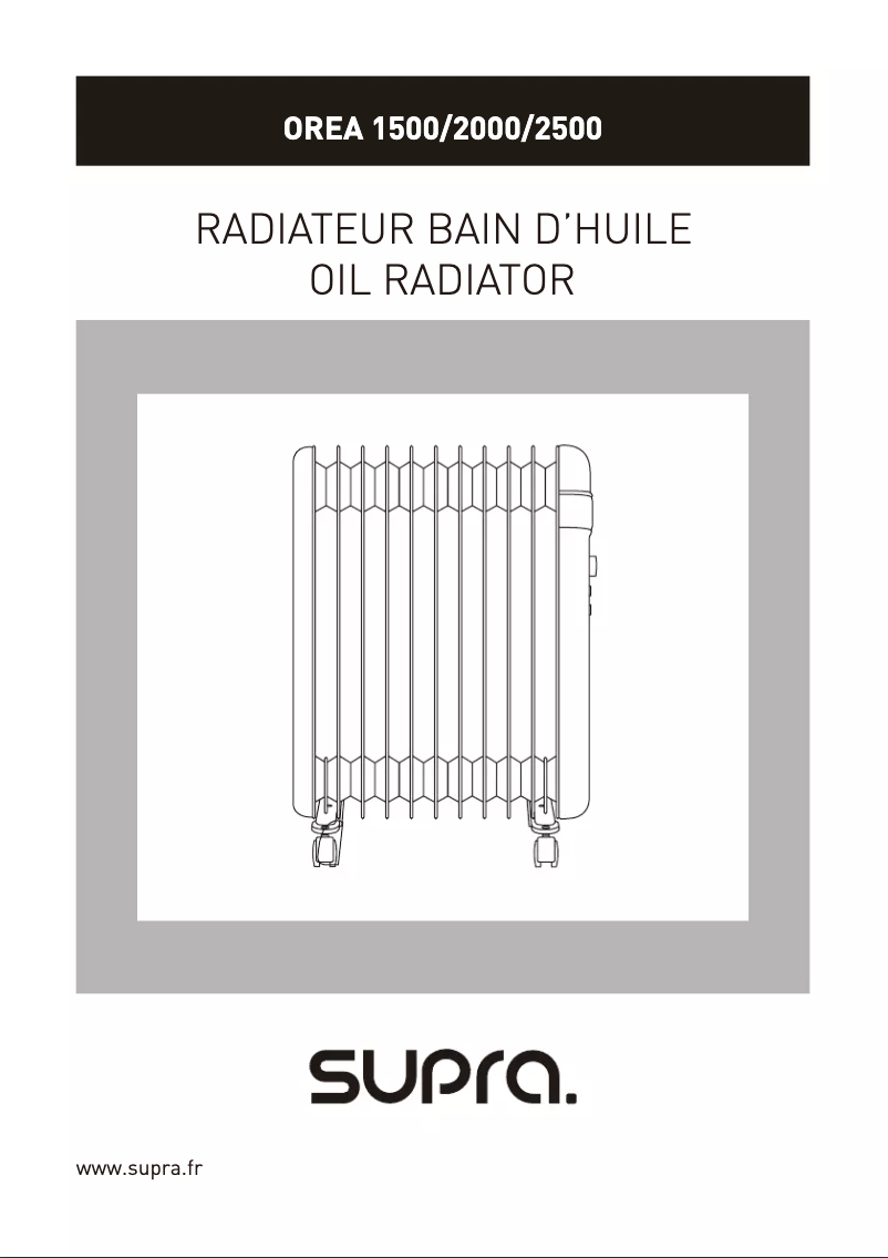 Image de la première page du manuel de l'appareil OREA 2000