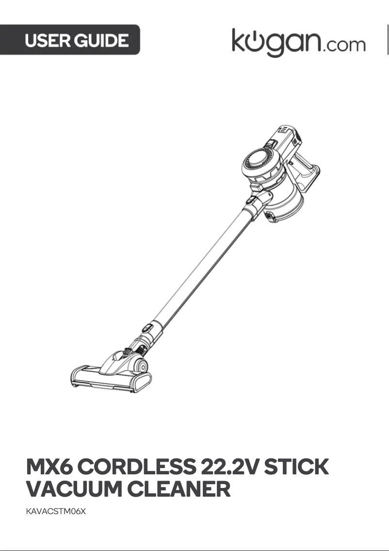 Page 1 de la notice Manuel utilisateur Kogan MX6