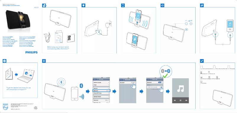 Page 1 de la notice Manuel utilisateur Philips AD530