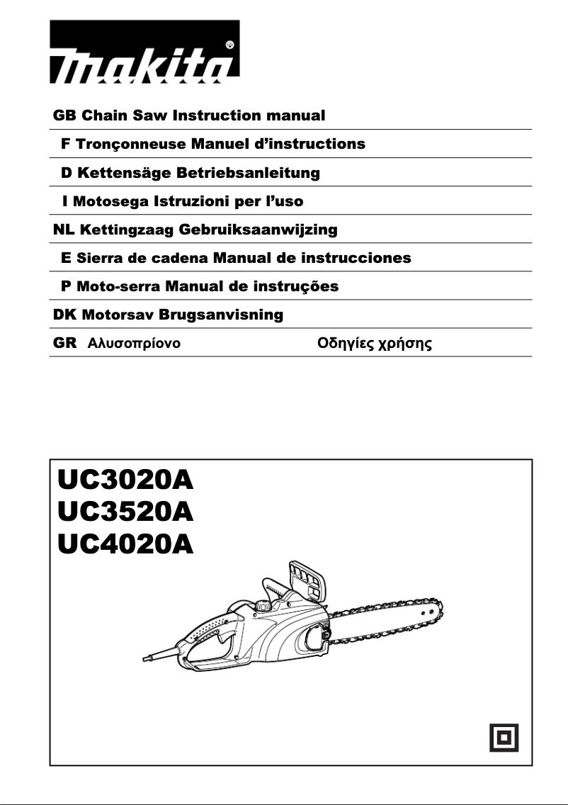 Page 1 de la notice Manuel utilisateur Makita UC4020A