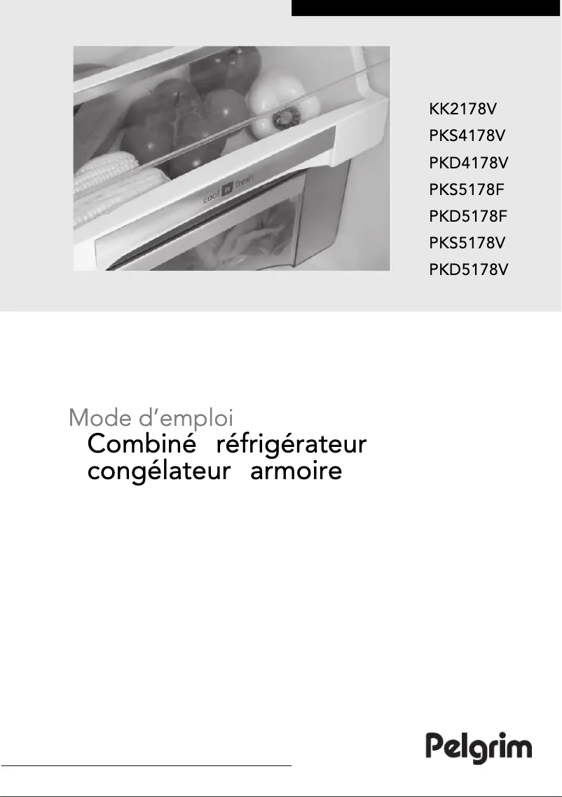 Page 1 de la notice Manuel utilisateur Pelgrim PKS5178V