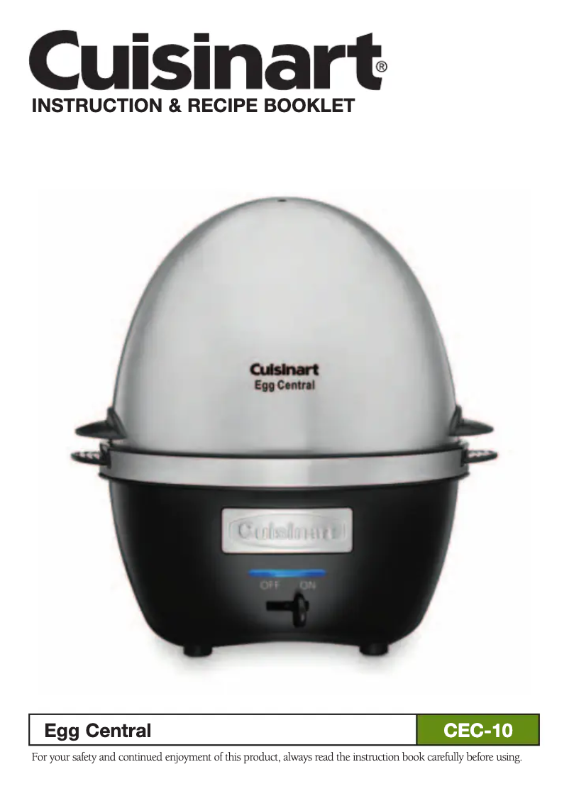 Page n°1 - Manuel utilisateur Cuisinart CEC-10