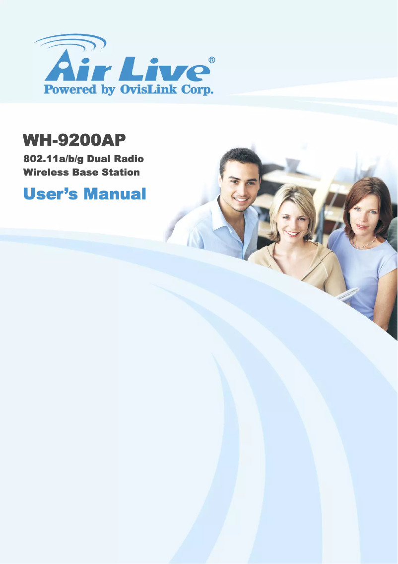 Page 1 de la notice Manuel utilisateur AirLive WH-9200AP