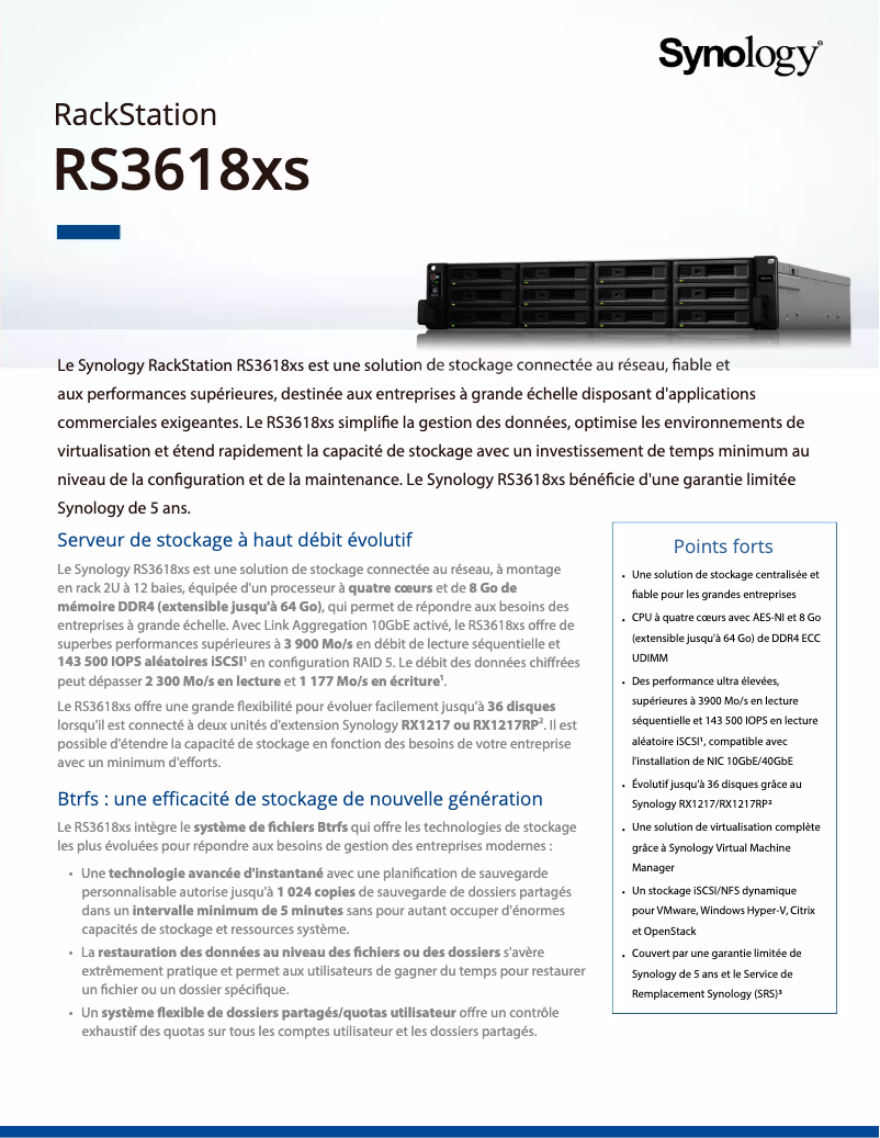 Image de la première page du manuel de l'appareil RS3618xs