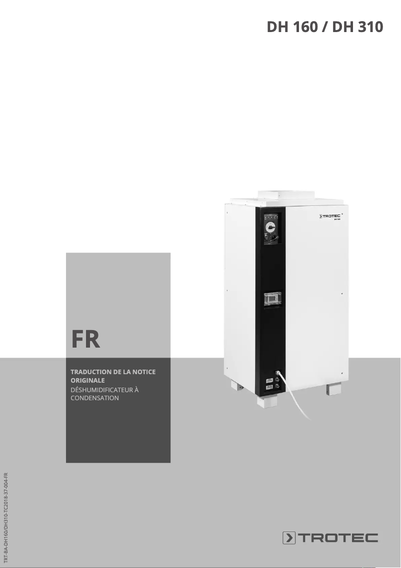 Página 1 del manual Manual de usuario Trotec DH 310 BX