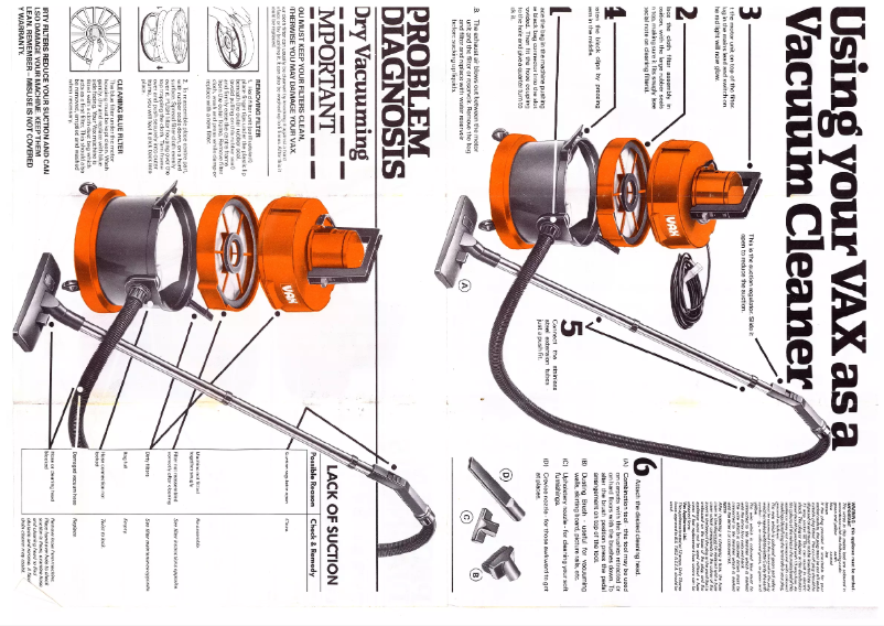 Page 1 de la notice Manuel utilisateur Vax 121