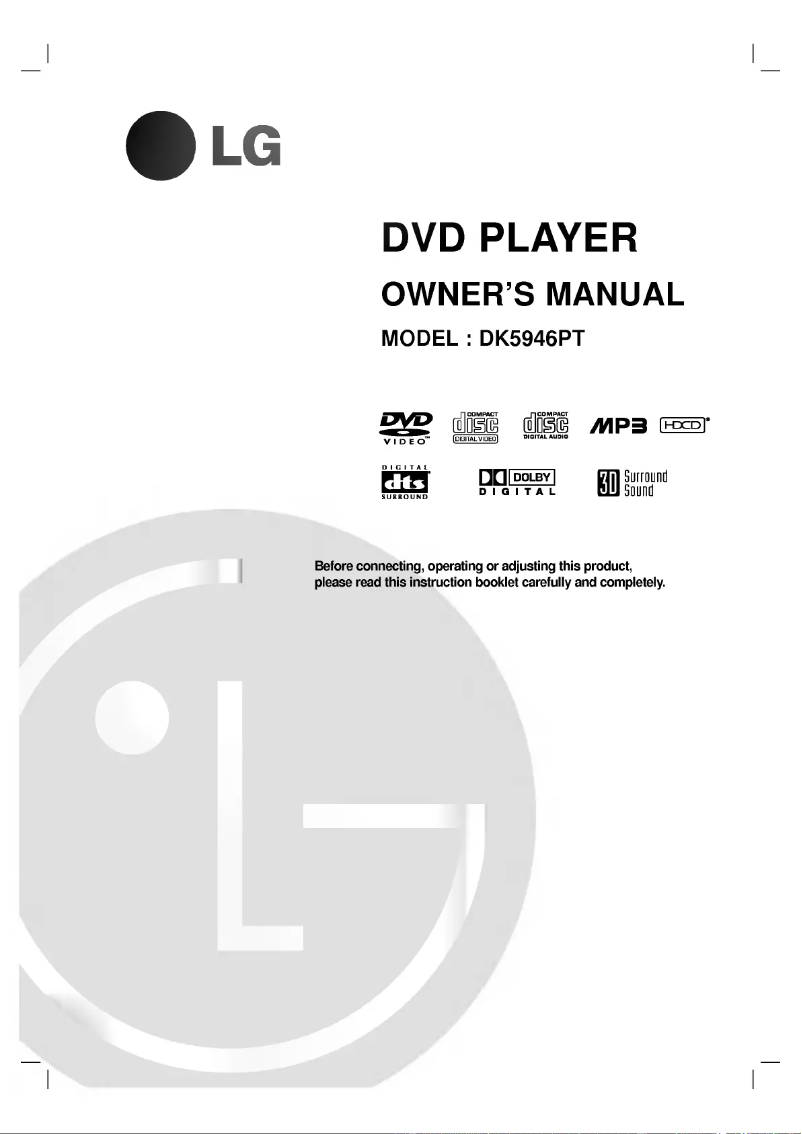 Page 1 of the manual User Manual LG DK5946PT