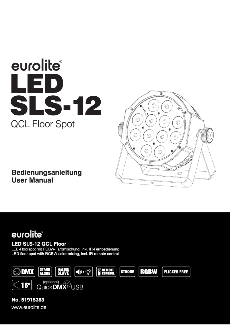 Page n°1 - Manuel utilisateur Eurolite LED SLS-12