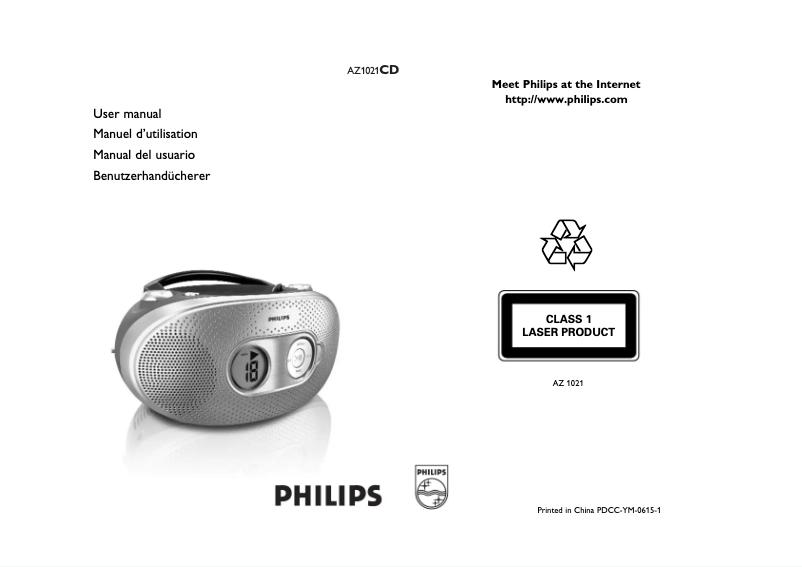 Image de la première page du manuel de l'appareil AZ1021
