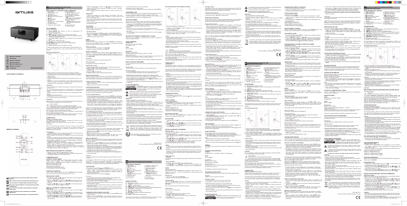 Page 1 de la notice Manuel utilisateur Muse M-630 DWT