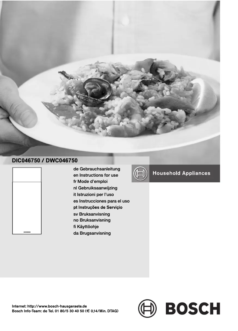 Page 1 de la notice Manuel utilisateur Bosch DIC046750