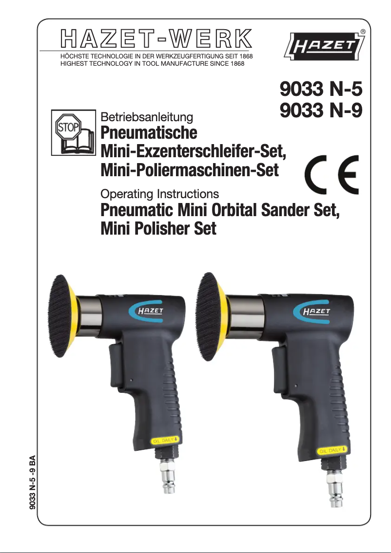 Page 1 de la notice Manuel utilisateur Hazet 9033N-5