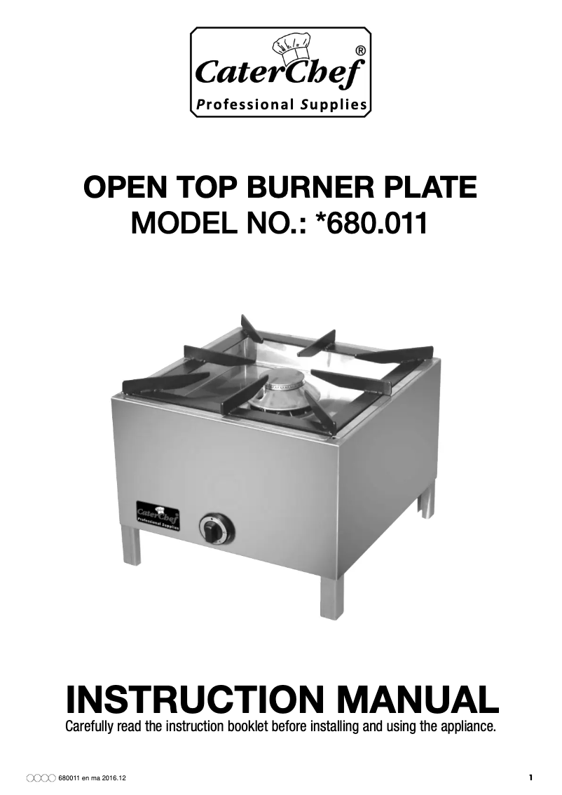 Image de la première page du manuel de l'appareil 680011