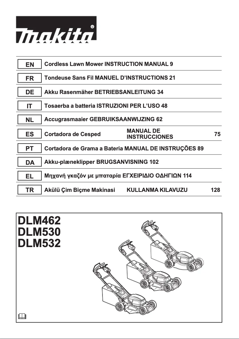 Page 1 de la notice Manuel utilisateur Makita DLM462Z