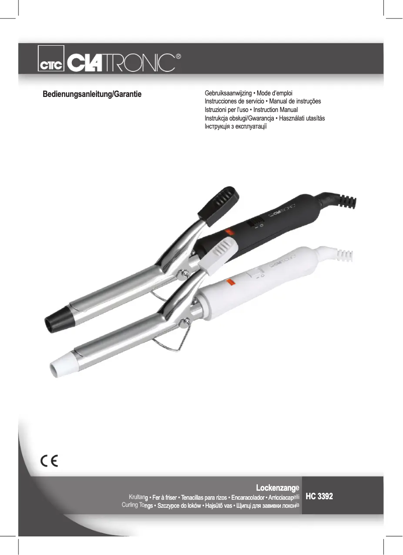 Page 1 de la notice Manuel utilisateur Clatronic HC 3392