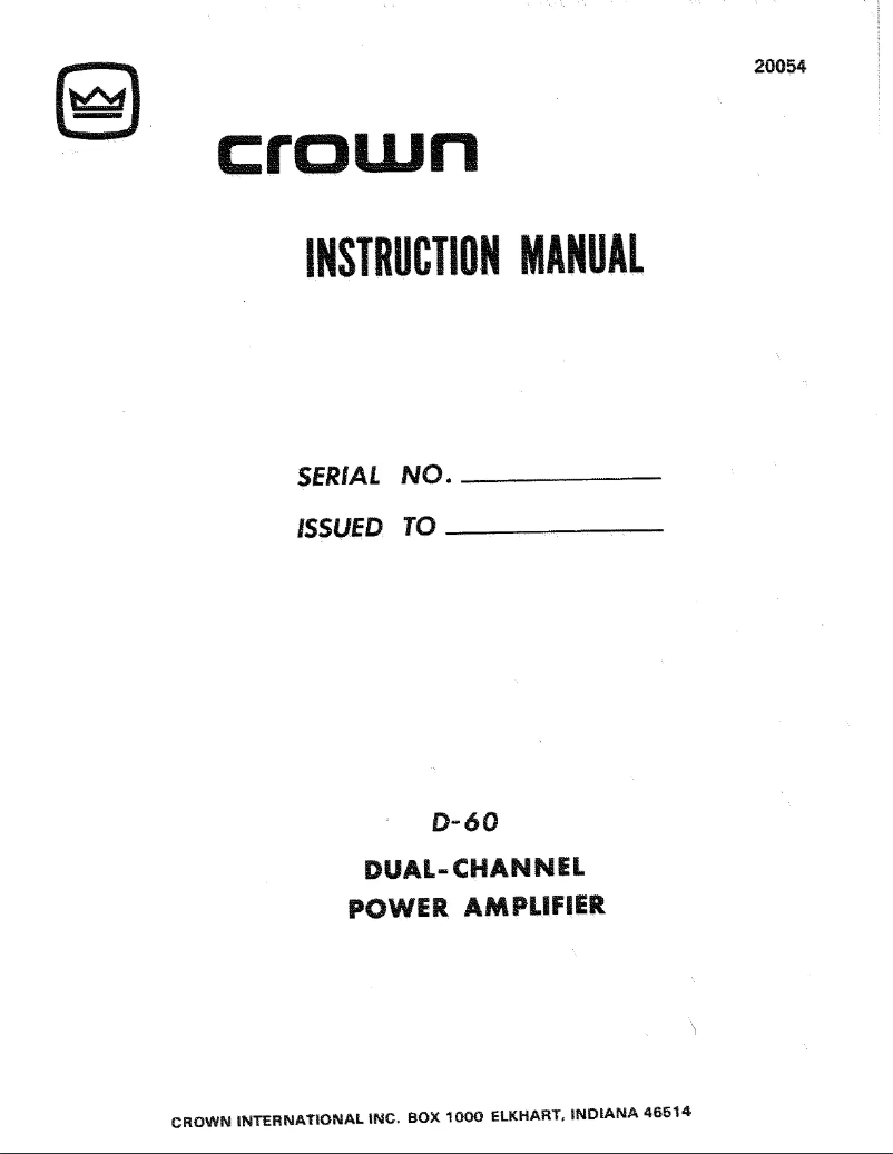 Image de la première page du manuel de l'appareil D-150A II