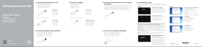 Page 1 de la notice Manuel utilisateur Dell Precision T7810
