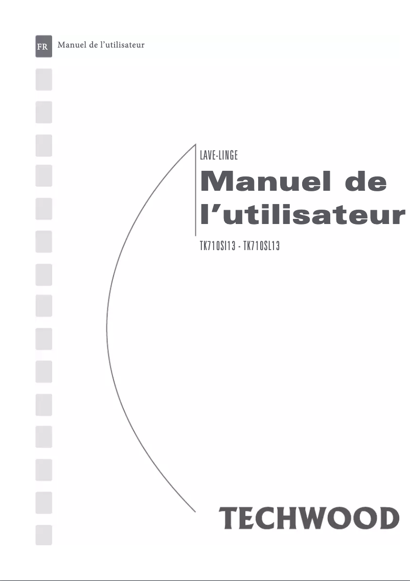 Page n°1 - Manuel utilisateur Techwood TK710SI13