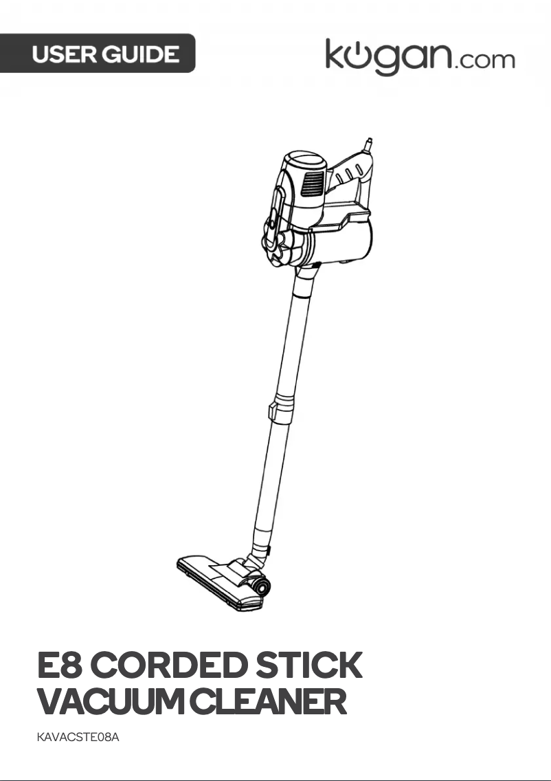 Page 1 de la notice Manuel utilisateur Kogan E8 Corded Stick
