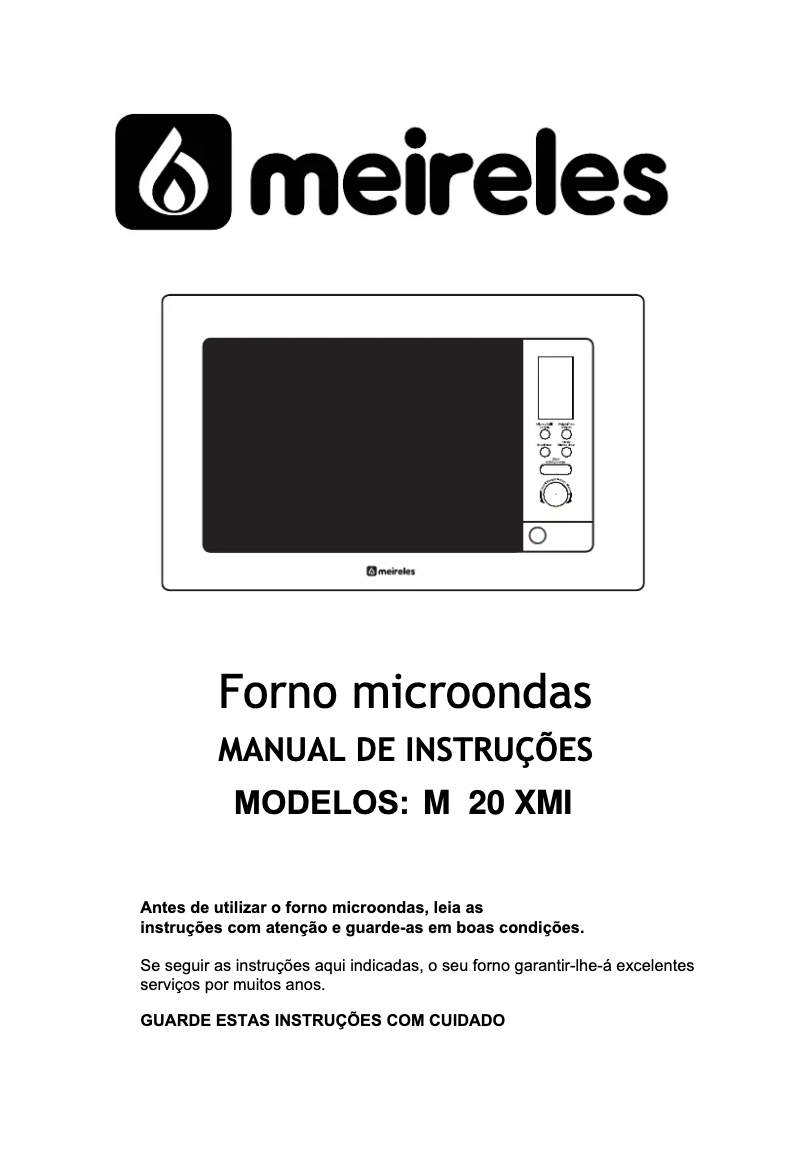 Page 1 of the manual User Manual Meireles MMI 20 X