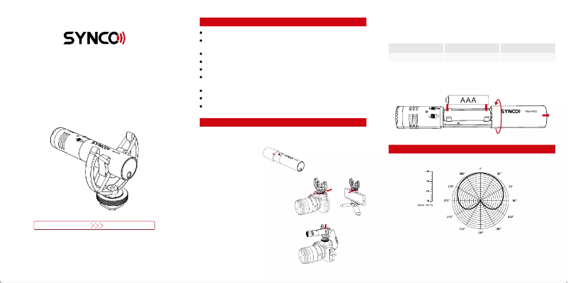 Image de la première page du manuel de l'appareil Mic-M2S