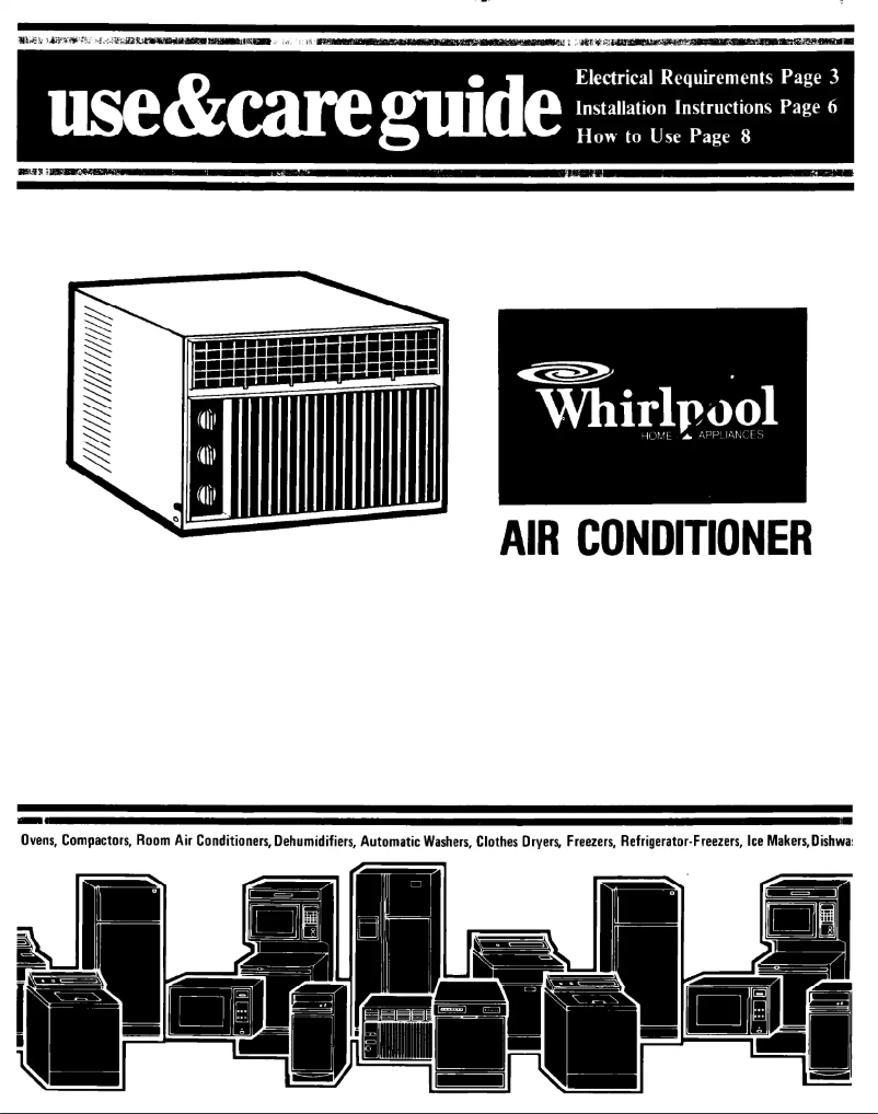 Page n°1 - Manuel utilisateur Whirlpool ACE114XM0