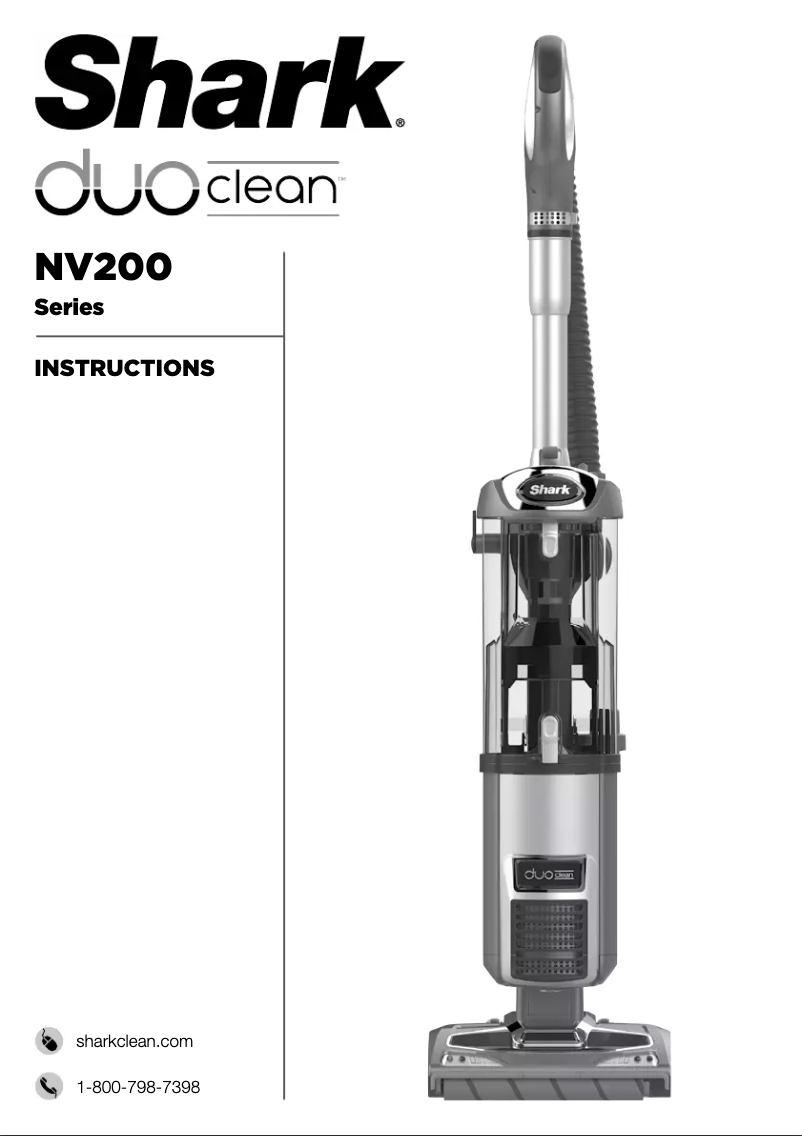 Page 1 de la notice Manuel utilisateur Shark DuoClean NV202