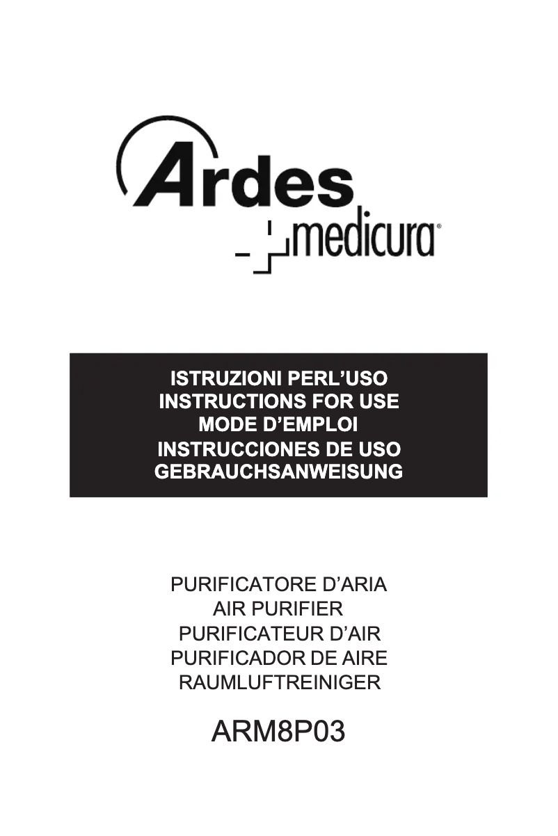 Page 1 de la notice Manuel utilisateur Ardes ARM8P03