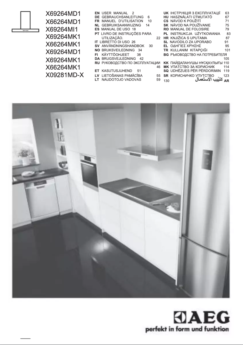 Página 1 del manual Manual de usuario AEG X66264MD1