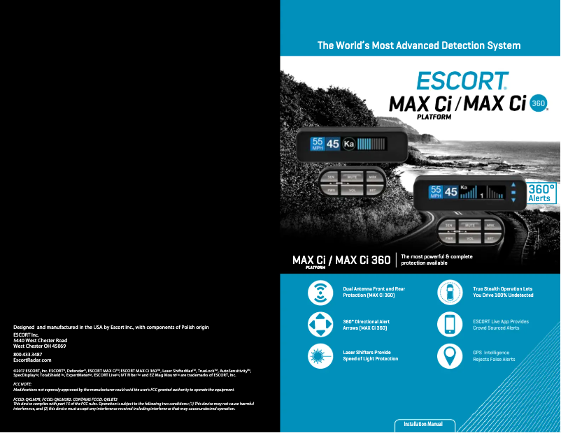 Image de la première page du manuel de l'appareil Max Ci