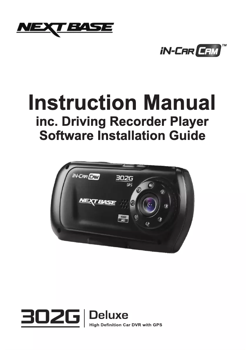 Image de la première page du manuel de l'appareil iN-CAR CAM 302G Deluxe