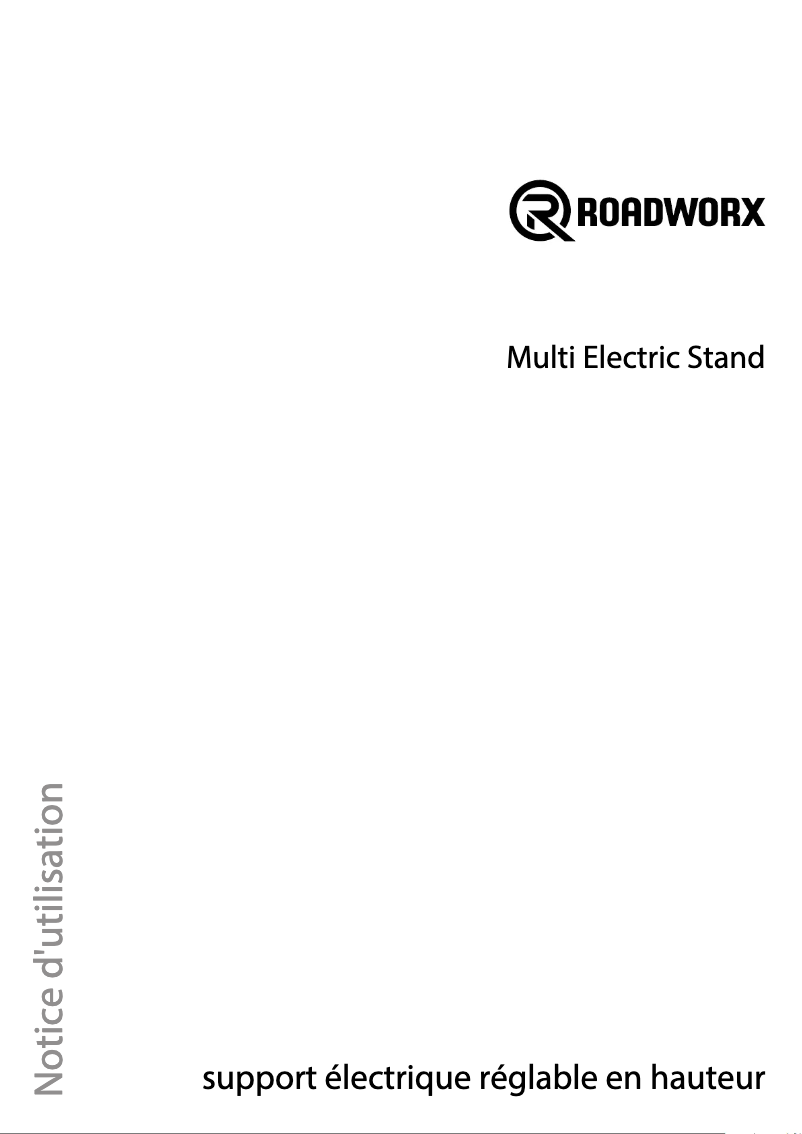 Page 1 de la notice Manuel utilisateur Roadworx Multi Electric Stand