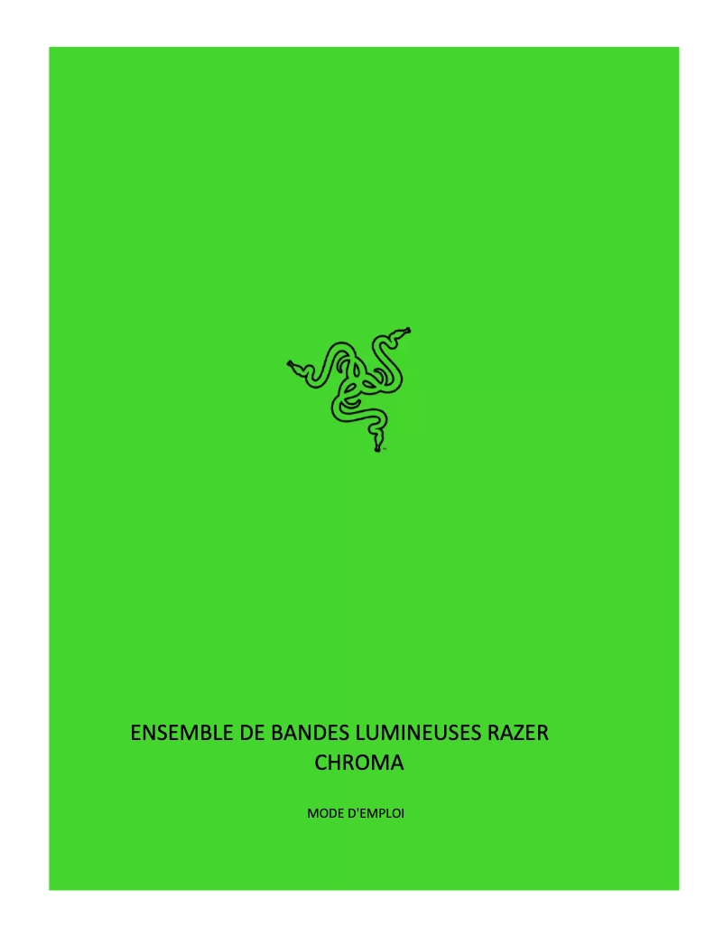 Page n°1 - Manuel utilisateur Razer Chroma Light Strip