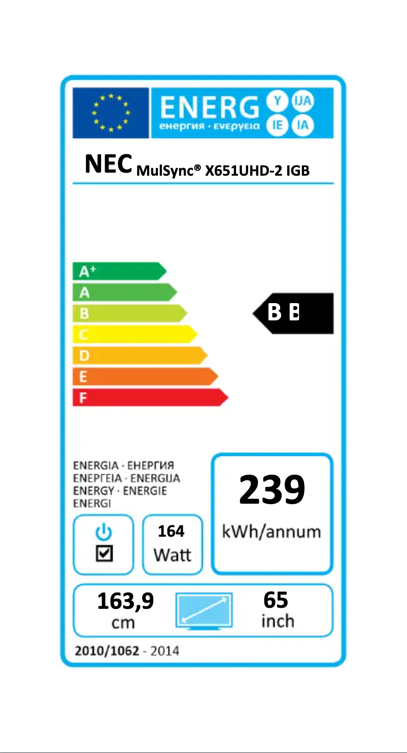 Image de la première page du manuel de l'appareil InfinityBoard 65″