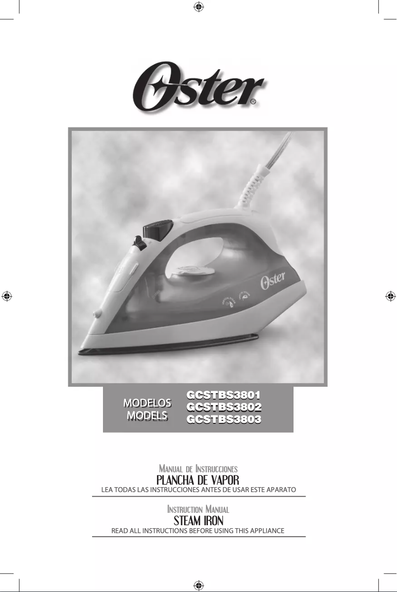 Page 1 de la notice Manuel utilisateur Oster GCSTBS3803