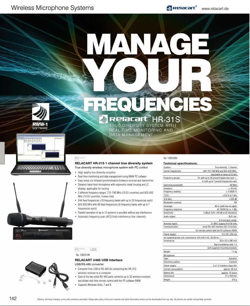 Page n°1 - Catalogue Relacart U485