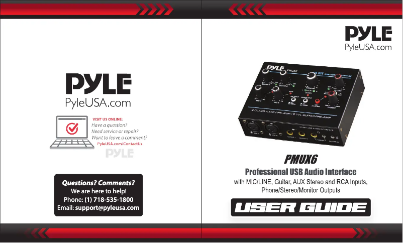 Image de la première page du manuel de l'appareil PMUX6