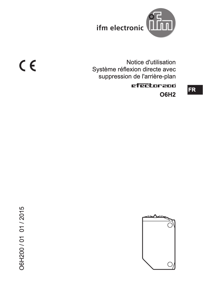 Page 1 de la notice Manuel utilisateur IFM O6H207