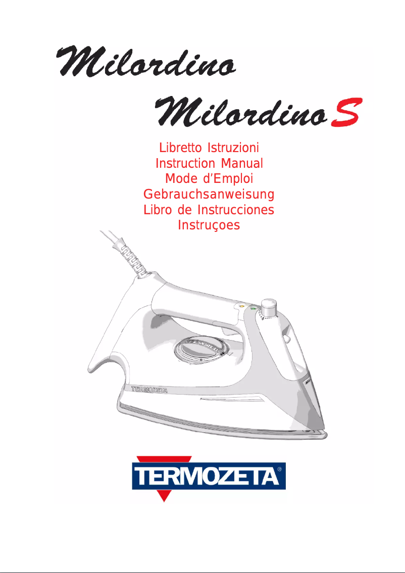Page 1 de la notice Manuel utilisateur Termozeta Milordino S