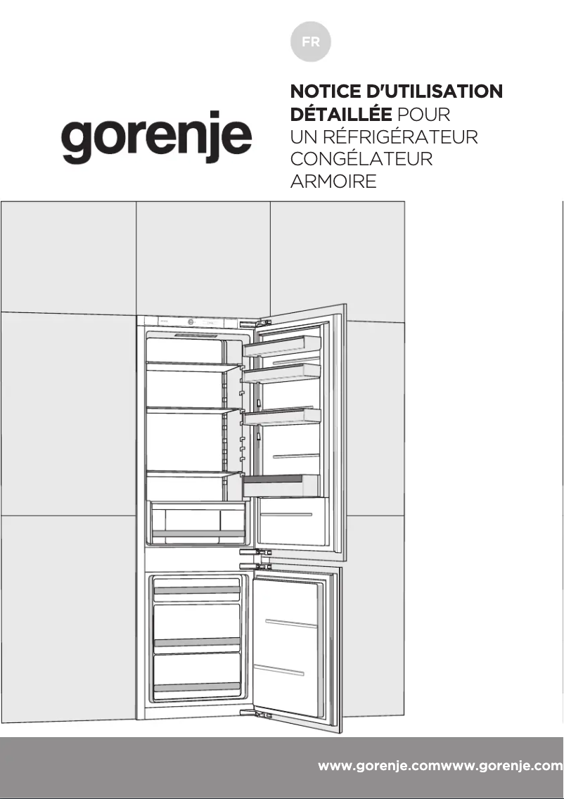 Page n°1 - Manuel utilisateur Gorenje RKI4181E3
